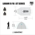 thumbnail image 6 of NTK Larami 10 Person Camping Tent, 100% Waterproof, 3 Season, Large Size and 6.9 ft Height, 6 of 7
