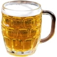 thumbnail image 1 of Jarra de cerveza con hoyuelos de estilo alemán, diseño clásico con vidrio transparente y asa grande, ideal para servir porciones generosas de cervezas lager u otras cervezas, 18 oz, sin plomo, apta, 1 of 5