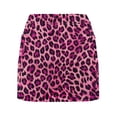 thumbnail image 6 of Women's Tennis Skirts Summer Skirt Casual Leopard Print A Line High Waist Flowing Summer Daily Wear Bottoms for Women Pink 5XL, 6 of 6