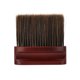 thumbnail image 3 of Hair Neck Cleaning Brush, Flat Barber Neck Duster Brush Beech Handle Dark Brown For Salon For Hairstylist For Home ANGGREK AA1413, 3 of 8
