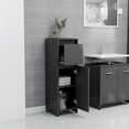 thumbnail image 3 of vidaXL Bathroom Cabinet Gray 11.8"x11.8"x37.4" Chipboard, 3 of 10