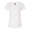 thumbnail image 5 of Gildan Women's Softstyle Crew Neck T-Shirt, Short Sleeve Semi-Fitted Cotton Tee, White, M, 5 of 5