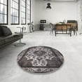 thumbnail image 3 of Ahgly Company Indoor Rectangle Mid-Century Modern Charcoal Gray Oriental Area Rugs, 5' x 8', 3 of 6