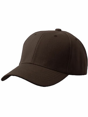 D&I Basic Baseball Cap Adjustable Closure Curved Visor Hat-3P Black Charcoal Dark Brown