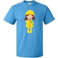 thumbnail image 3 of Inktastic Girl With Brown Hair, Yellow Raincoat, Frog T-Shirt, 3 of 5