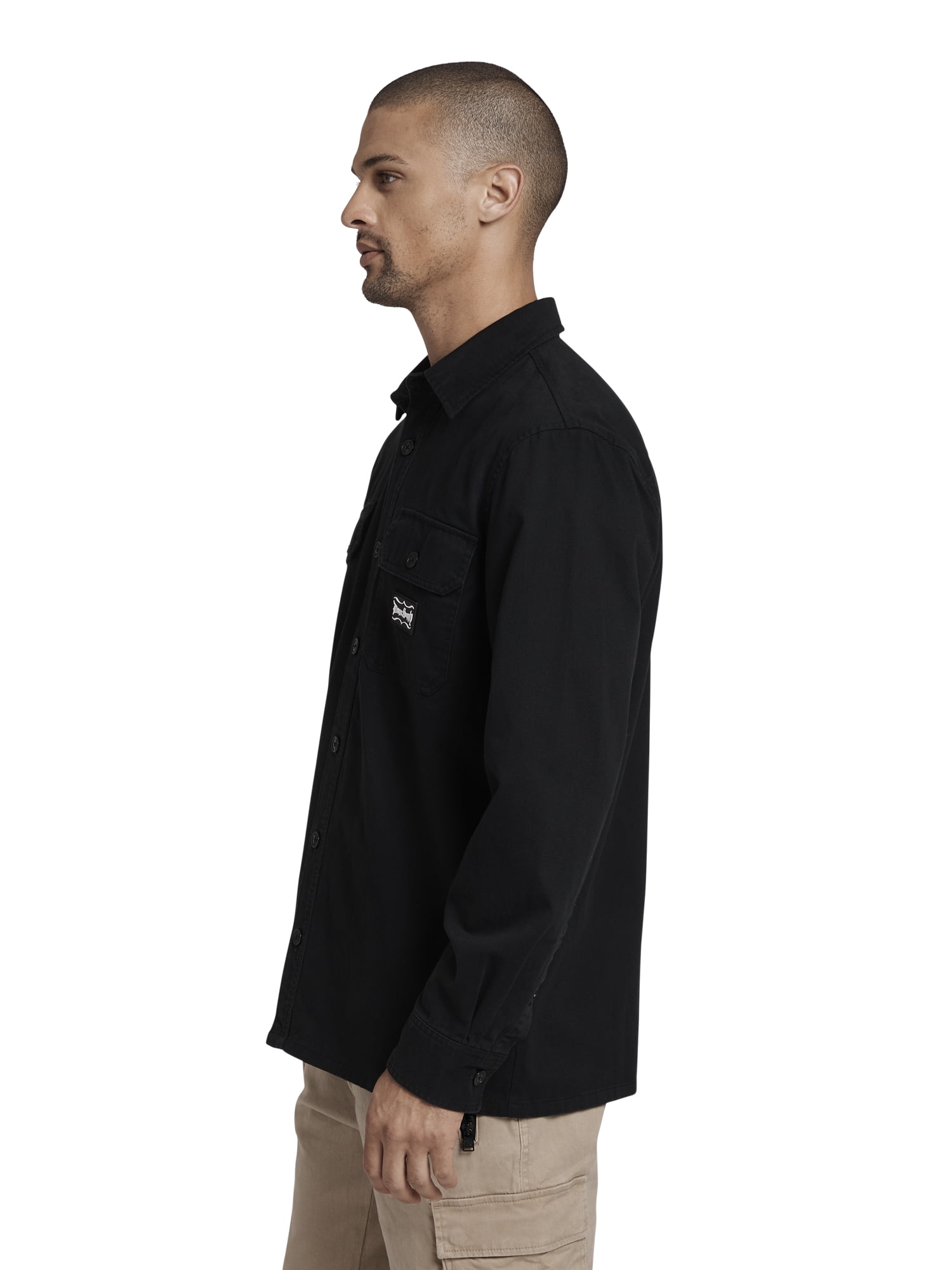 Dogg Supply by Snoop Dogg Men's and Big Men's Button Down Work Shirt, Sizes XS-3XL