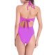 thumbnail image 4 of Trajes de baño de una pieza para mujer Traje de baño de cuello colgante de color sólido para mujer Traje de baño de bikini deportivo Traje de baño de cadera alta Traje de baño para mujer, 4 of 4