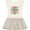 Natural with Stripes, variant on Inktastic My Godmother Loves Me Girls Girls Toddler Dress
