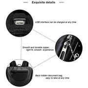 AI Home Tech Anti Theft Fingerprint Lock Smart Travel Laptop Backpack, Black