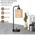 thumbnail image 6 of COTULIN Rattan Table Lamps Set of 2, 6 of 8