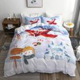 thumbnail image 1 of Happy Santa Claus Happy Gift 3D Digital Bed Set Of Three, 1 of 5