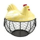 thumbnail image 1 of Cateissary Cesta de almacenamiento de cocina multifuncional con forma de pollo, cesta de cerámica para almacenamiento de huevos amarillo, 1 of 6