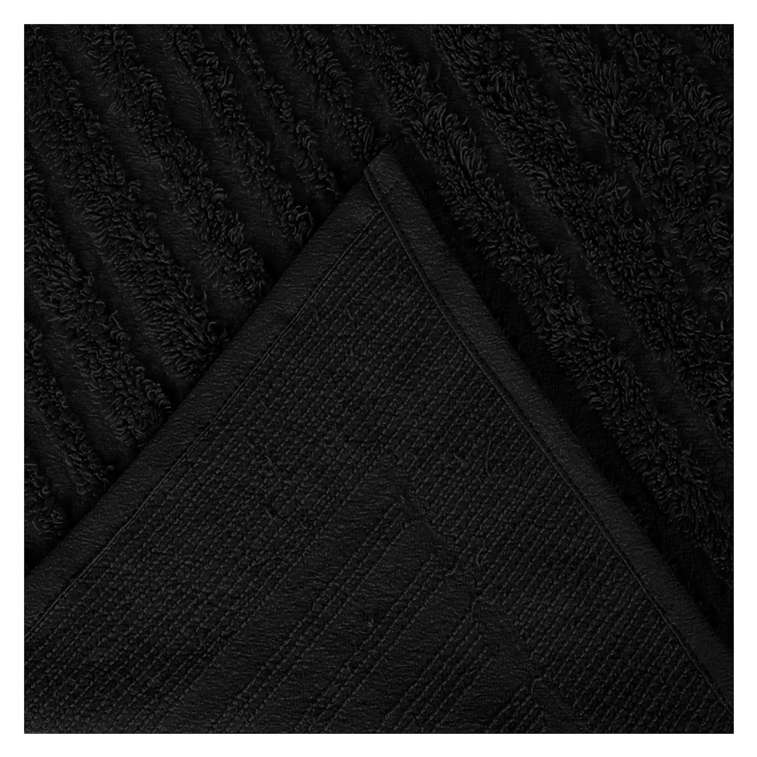Better Trends 2 Piece Chenille Bedspread Set for Twin Bedspread 100% Cotton Lightweight Bedspread for all Season Ashton Collection (Black)