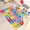 Letter Grid-2, variant on Cartoon Educational Hopscotch Grid Rug, Full Coverage Non Slip Bedroom Bedside Floor Mat, Interactive Fun Area Carpet for Teen Living Room Home Decor