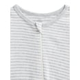 thumbnail image 4 of Wonder Nation Organic Cotton Baby Unisex Zip Front Footed Sleep N Play Pajamas, 3-Pack, Sizes Preemie-6/9 Months, 4 of 4