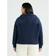 thumbnail image 2 of Terra & Sky Women’s Plus Textured Hoodie, Sizes 0X-5X, 2 of 5