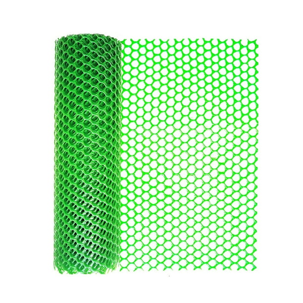 Malla de plástico Hexagonal Ygjytge 40*300 Cm verde para cerca y Jardinería