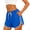 Blue, variant on Women's Shorts Plus Size Summer Running High Waisted Fitness Shorts with Pockets