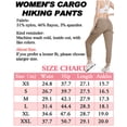 thumbnail image 6 of Women's Lightweight Hiking Cargo Pants Quick Dry Outdoor Joggers with Elastic Waist Button & Pockets XS, 6 of 6