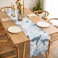 thumbnail image 3 of Summer Sea Turtle Table Runner - 90 Inch Long, Kitchen Dining Table Runner Dresser Scarves, Ocean Coastal Coral Flower Blue Farmhouse Decor for Coffee Tables Wedding Party Banquet, 3 of 8