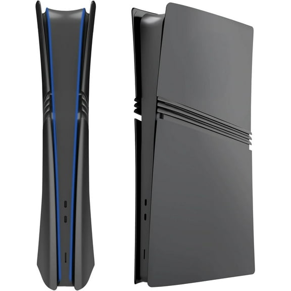 Hard Faceplate Replacement for PS5 Pro Console Replacement Hard Shell Protective Cover ABS Accessories (Digital Version,Black)