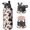 Basketball and Lightning White Pattern, variant on Basketball and Leopard White Pattern Insulated Water Bottle with Straw, Vacuum Insulated Stainless Steel Drink Container Built-in Carry Handle Gifts Ideas for Teens Adults Office Workers Teachers