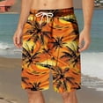 thumbnail image 2 of JHLZHS Mens Shorts with Zipper Pockets Men's Trunks 5 Inch Swimsuit Mesh Beach Swimsuit Long Swim Shorts Style Six Biking Shorts for Men Mens Drawstring Shorts, 2 of 5