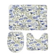 thumbnail image 2 of Floral Colorful Flower Bathroom Mats Set of 3 Pieces，Non Slip Non Slip Mats, Washable Mats, Decorative Carpets for Bathrooms, Kitchens, And Bedrooms., 2 of 7