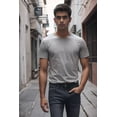thumbnail image 4 of 3 Playeras Hombre Lisa Cuello Redondo Paquete Pol/algodón, 4 of 8
