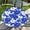 Floral, variant on Round Fitted Tablecloth with Elastic Edge Design Table Cover Waterproof Stain-Resistant Wipeable Table Cloth Best for 42"-46" Round Tables for Outdoor Indoor Floral