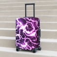 thumbnail image 6 of Susaid Blue Lightning Print Elastic Washable Suitcase Cover with Hidden Zipper, Fits 18-32 Inch Luggage for Protection During Travel-X-Large, 6 of 7