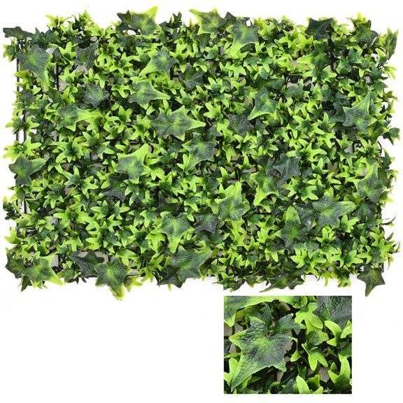 Ovzne Artificial Green Plant Topiary Hedge Plant UV Protection Indoor Outdoor Privacy Fence Home Decor Backyard Garden Decoration Greenery Walls (1.3*1.97ft / 15.7*23.6inch) B