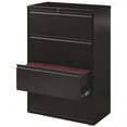 thumbnail image 4 of Pemberly Row 36" 4-Drawer Modern Metal Lateral Filing Cabinet in Black, 4 of 5