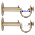 thumbnail image 2 of MERIVILLE Set of 2 Gold Zinc Curtain Drapery Rod Bracket for 1 1/4" Rod, Adjustable, 2 of 3