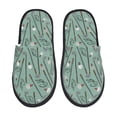 thumbnail image 1 of Balery golf equipment Pantuflas de Casa de Felpa Silenciosas con Diseño Estampado, Zapatillas Cómodas Antideslizantes de Algodón para Interior-Large, 1 of 8