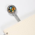 thumbnail image 3 of Sunflower butterfly Vintage Silver Lace-Edged Book Mark: a Gift for Readers and Book Lovers, 3 of 5