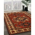thumbnail image 3 of Ahgly Company Machine Washable Indoor Square Traditional Light Brown Area Rugs, 3' Square, 3 of 7