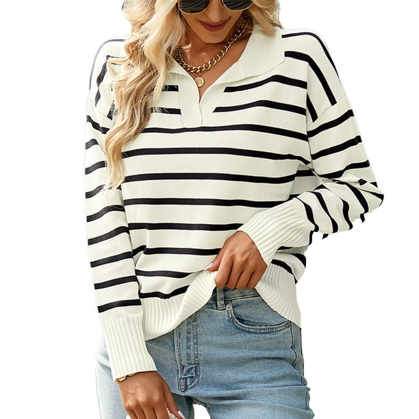 Pull Femme Doux Hiver Manches Longues Tricot Pull Chaud Pull Décontracté  Pull