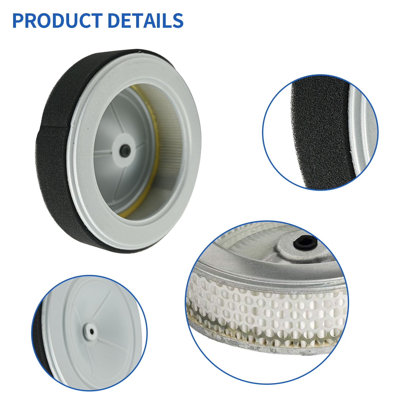 Anxingo 15400-PLM-A02 Oil Filter, 17210-Z6L-010 Air Filter Kit Replacement for Honda GX630 GX660 GX690 Small Engine Lawn Mower Parts