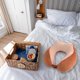 thumbnail image 5 of Almohada de viaje para niños y adultos, almohada animal linda para el cuello de espuma viscoelástica con cubierta suave de forro polar, 5 of 5