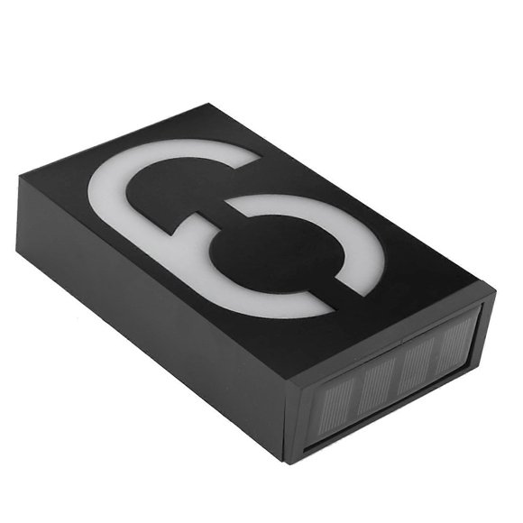 Outdoor Solar LED Light Sign, Address Light for Hotel Store Door (Number 9)