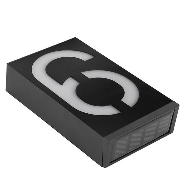 Outdoor Solar LED Light Sign, Address Light for Hotel Store Door (Number 9)