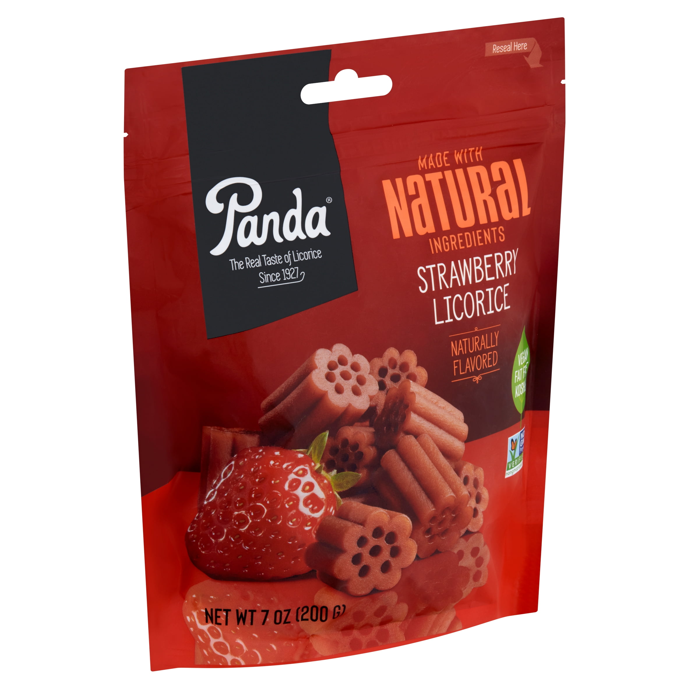 Panda Strawberry Licorice, 7 oz