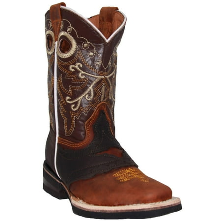 

The Western Shops Boys Cowboy Boots Kids Western Square Toe Leather Boot