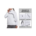 thumbnail image 2 of Little Donkey Andy Women Lightweight Running Jacket 2 Pieces Set, Full Zip Track Sports Suits for Cycling, UV Protection (White XXL), 2 of 7
