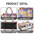 thumbnail image 4 of Large Capacity Tote Bag,Pioneer Flower Floral Print Pattern Handbag Fashion Luxury Tote Bag,15.7"x13"x 5.1" Inches,Laptop Compatible, 4 of 6