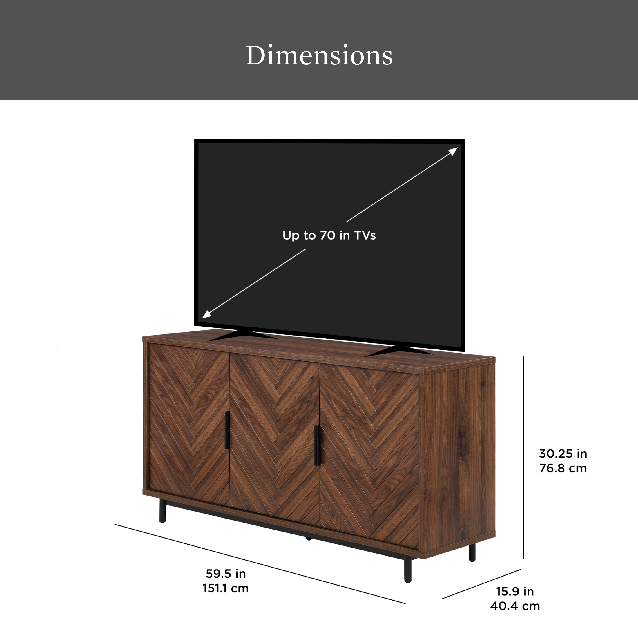 Better Homes & Gardens Wyatt Geo TV Stand for TVs up to 70" photo 3