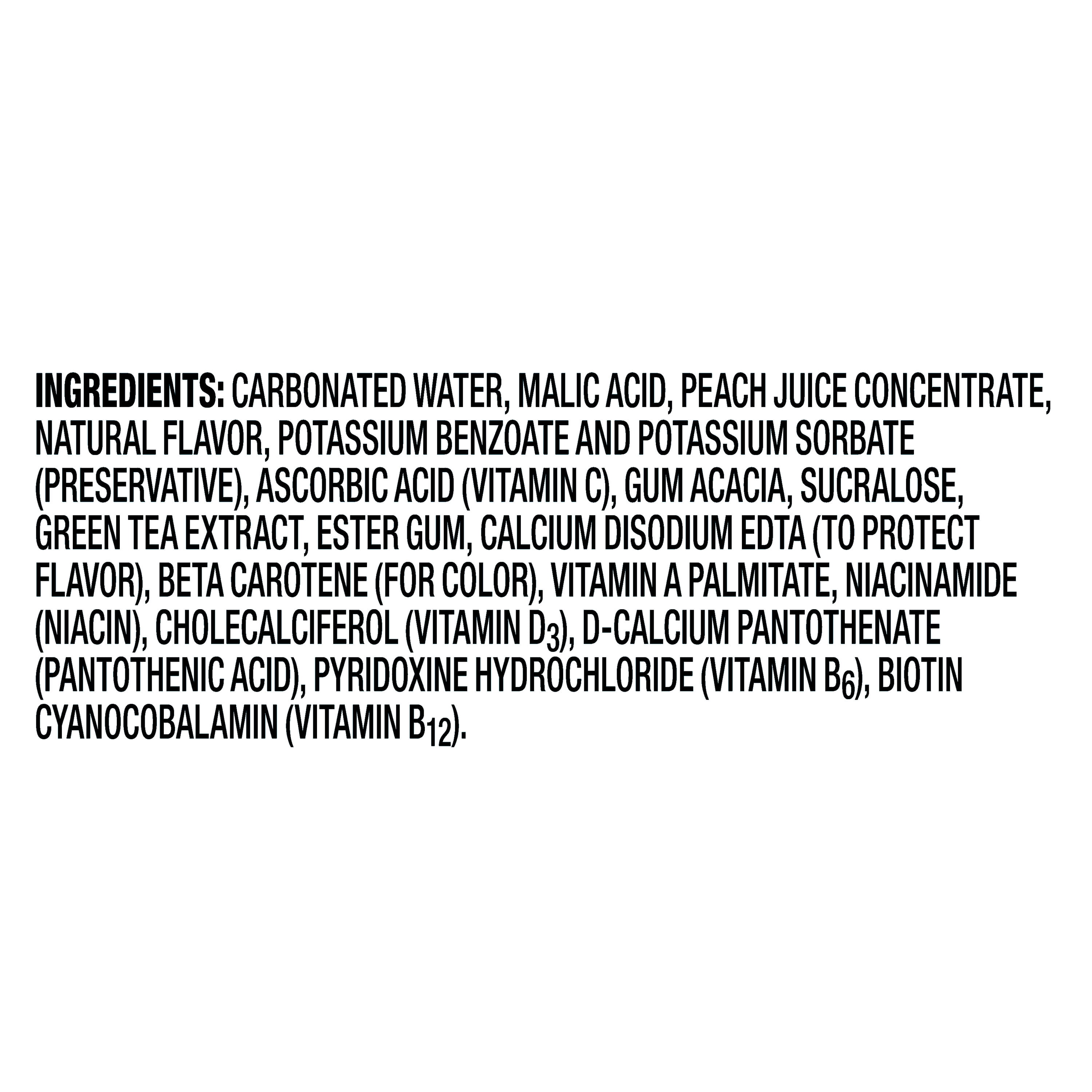 (6 pack) Clear American Peach Sparkling Water, 17 fl oz