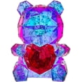 thumbnail image 1 of CM-TOP | Oso iluminado brillante Holograma de PVC | LED lámpara de mesa decoración | 18.8 * 20.6 * 25CM | Luz roja de corazón para ella, regalo para novia, mamá, niños, cumpleaños, aniversario, 1 of 7