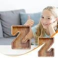 thumbnail image 2 of Bpyeka Wooden English Letter Savings Can Transparent Glass Savings Can,Home DIY,Household Essentials, 2 of 6